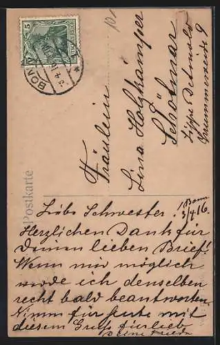 AK Herzogin zu Braunschweig und Lüneburg mit Söhnen Ernst August und Georg Wilhelm