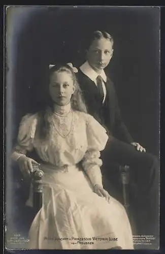 AK Victoria Louise Herzogin von Preussen und Prinz Joachim