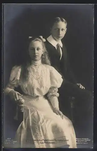 AK Victoria Louise Herzogin von Preussen und Prinz Joachim