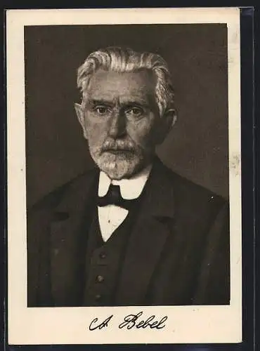 AK Brustportrait von August Bebel