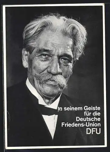 AK Dr. Albert Schweitzer, In seinem Geiste für die Deutsche Friedens-Union DFU