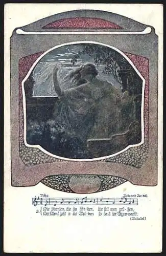 Künstler-AK W. Braun: Deutscher Schulverein Nr. 1208: Die Sternlein die da blinken...