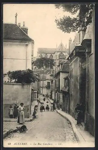 AK Auxerre, La Rue Cauchois