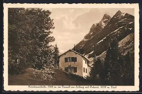 AK Konstanzerhütte im Ferwall am Arlberg mit Pateriol