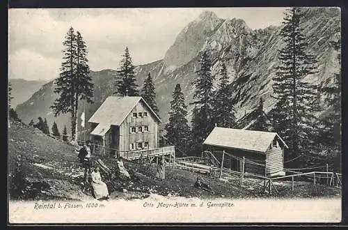 AK Reintal b. Füssen, Otto Mayr-Hütte m. d. Gernspitze