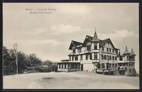 AK Dobel /Schwarzwald, Hotel und Pension Sonne von Emil Kramer