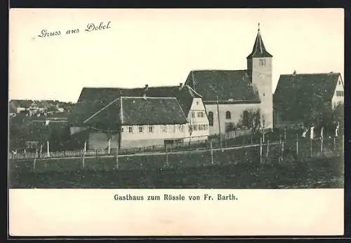 AK Dobel / Enz, Gasthaus zum Rössle