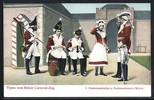 AK Köln, Funkenmariechen und Funkeninfanterie-Wache