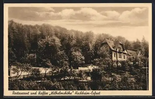 AK Erfurt-Hochheim, Restaurant Cafe Wilhelmshöhe, Bes. W. Härtel