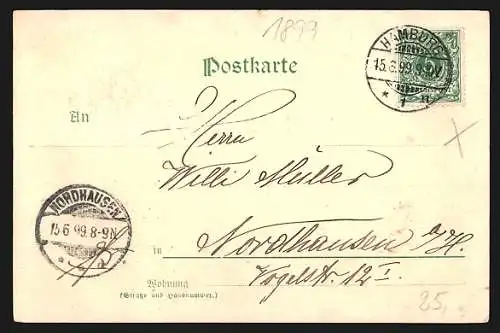 Präge-AK Hamburg, Das festliche Stadtwappen