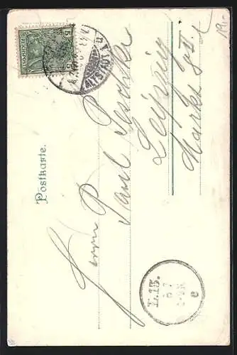 Lithographie Uster, Festzug beim Schützenfest