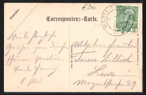 AK Maria Taferl, Kirche, Gnadenmutter mit Engel, Inneres der Kirche, Marbach mit Maria Taferl, Ansicht auf Kleeblatt