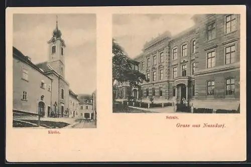 AK Wien XIX, Nussdorf, Kirche und Schule