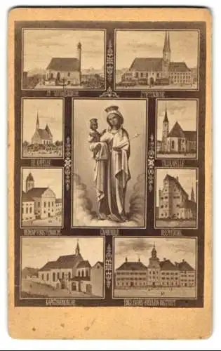 Fotografie T. Niggl, Altötting, Ansicht Altötting, Stiftskirche, Kapuzinerkirche, Redemptoristenkirche, Gnadenbild