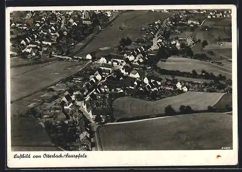 AK Otterbach /Saarpfalz, Gesamtansicht vom Flugzeug aus