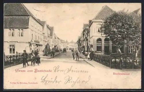 AK Buxtehude, Belebte Partie auf der Breitestrasse