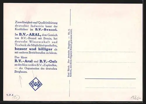 AK B.V.-Benzol, B.V. Aral, Industrie-Erdöl-Gelände, Dampfer, Eisenbahn