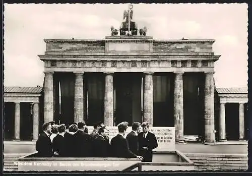 AK Berlin, Kennedy am Brandenburger Tor