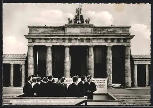 AK Berlin, Kennedy am Brandenburger Tor