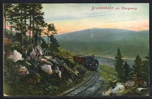 AK Brocken-Kleinbahn am Königsberg