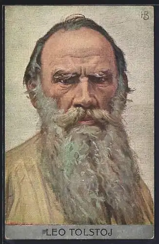 AK Porträt Leo Tolstoj