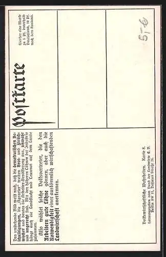 AK Steigerung der Löhne und Steigerung d. Preise landwirtsch. Produkte