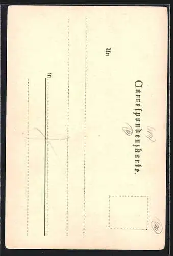 Künstler-Lithographie H. Junker: Wien, Spanische Reitschule