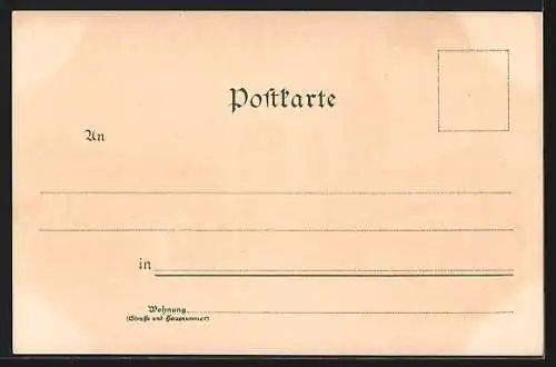 Künstler-AK Marcks: Eisenach, Karlsplatz mit Lutherdenkmal