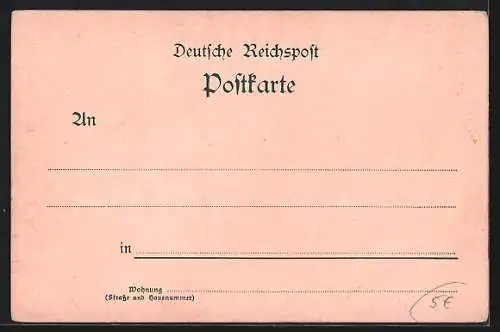 Lithographie Gruss vom Regiment, 3 Tage Mittel-Arrest, Gefechtspause