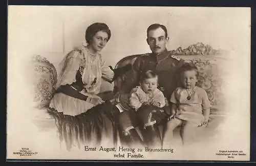 AK Herzog Ernst August zu Braunschweig u. Lüneburg nebst Familie