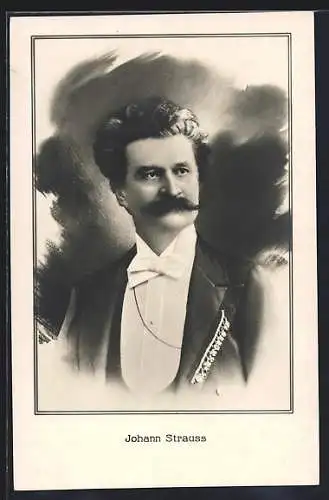 AK Portrait Komponist Johann Strauss