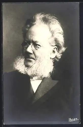 AK Portrait des Dichter Ibsen