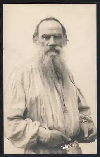 AK Russicher Dichter Tolstoi