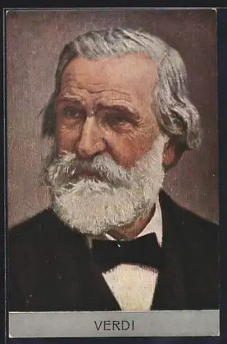 AK Giuseppe Verdi, Kopfportrait