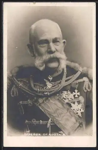 AK Kaiser Franz Josef I. von Österreich in Uniform