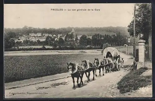 AK Presles, La vue generale de la Gare