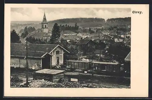 AK Cirey, Ortsansicht mit Kirche