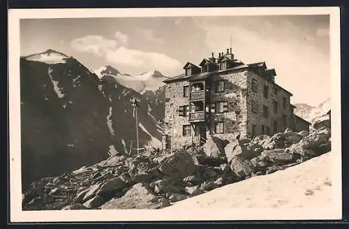 AK Nürnberger Hütte, Blick auf die Hütte