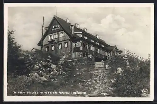 AK Heufuderbaude, Berghütte bei Bad Flinsberg i. Isergebirge