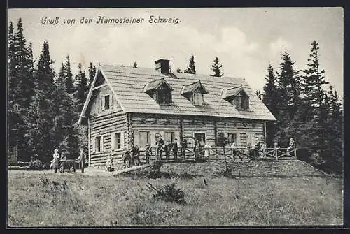 AK Kirchberg am Walde, Berghütte Kampsteiner Schwaig