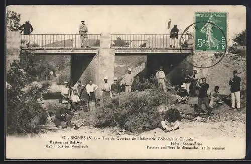 AK Signes, Tirs de Combat de l'Infanterie Coloniale a Chibron