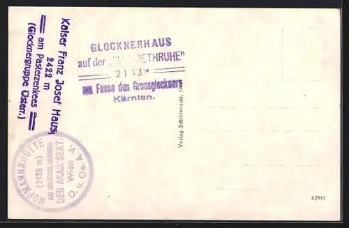 AK Hofmannshütte, Teilansicht mit Grossglockner