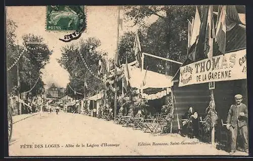 AK Saint-Germain, Fete des Loges, Allee de la Legion d`Honneur