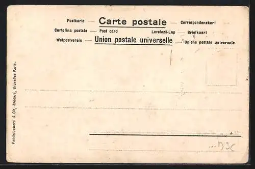 AK Briefmarkensprache mit Briefmarken aus Frankreich
