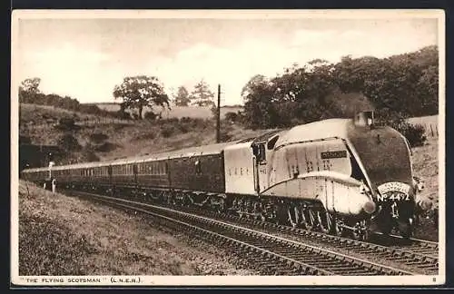 AK Eisenbahn The Flying Scotsman der L. N. E. R., Englische Eisenbahn