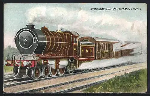 AK Englische Eisenbahn, Lokomotive der North British Railway, Aberdeen Express