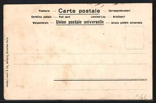 AK Briefmarkensprache mit Briefmarken aus Frankreich