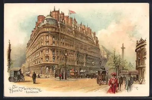 Künstler-AK London, The Hotel Metropole