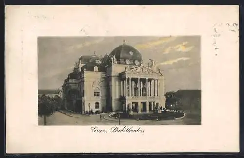 AK Graz, Blick auf das Stadttheater