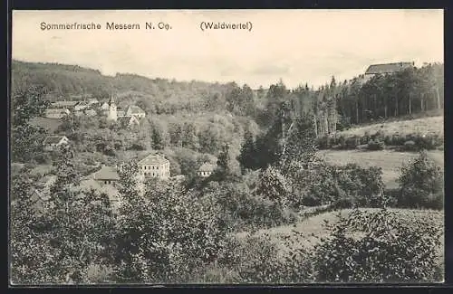 AK Messern /N. Oe., Ortsansicht des Waldviertels